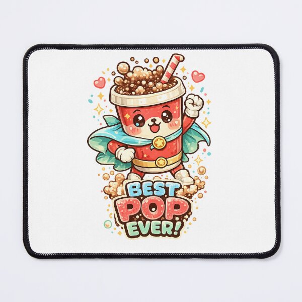 Item preview, Best Pop Ever! Kawaii Soda Superhero Father's Day Design designed and sold by RonBear-Designs.