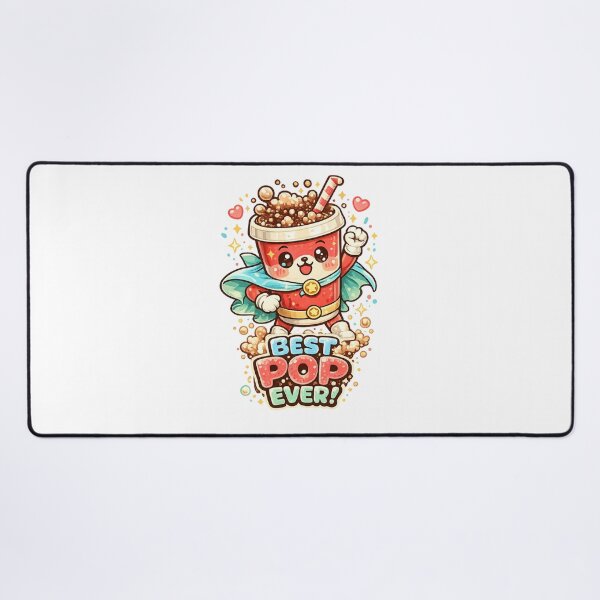 Item preview, Best Pop Ever! Kawaii Soda Superhero Father's Day Design designed and sold by RonBear-Designs.