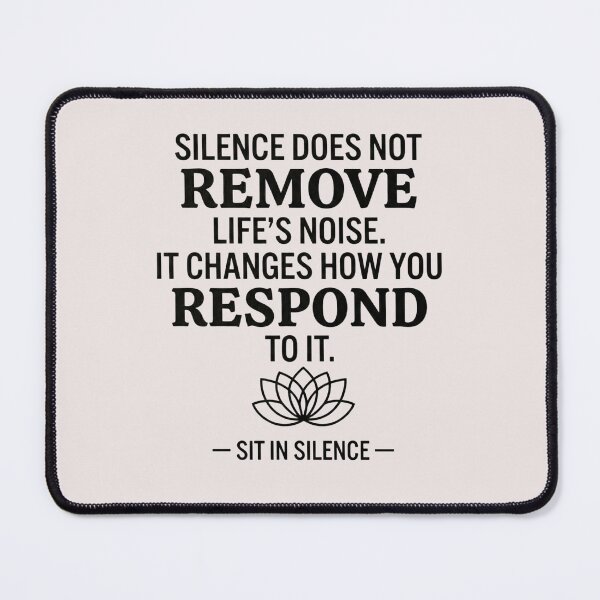 Item preview, Silence Changes How You Respond—Noir Lotus.  designed and sold by SitInSilence24.