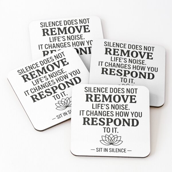 Item preview, Silence Changes How You Respond—Noir Lotus.  designed and sold by SitInSilence24.