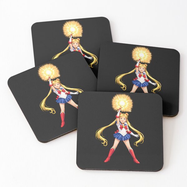 Item preview, Magical Anime Girl with Golden Energy Burst  designed and sold by Les-Ink-Studio.
