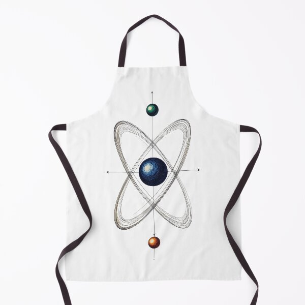 Item preview, Atom science art minimalist physics chemistry vintage scientific illustration design designed and sold by icemanphotos.