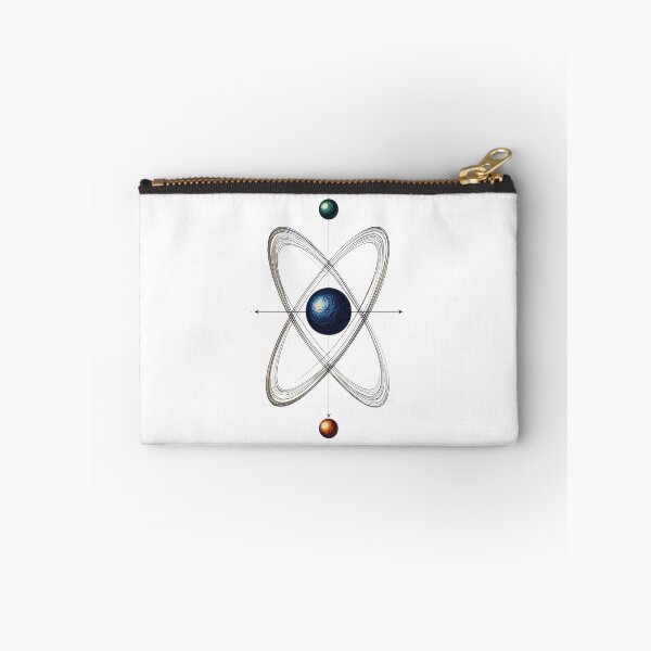 Item preview, Atom science art minimalist physics chemistry vintage scientific illustration design designed and sold by icemanphotos.