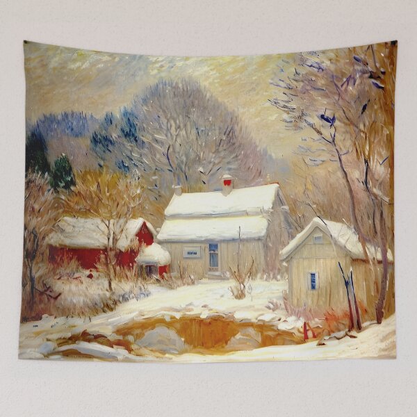 Item preview, Norway, Sandviken Village in the Snow: Impression of Scandinavian Winter designed and sold by artdesignsnow.