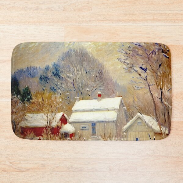 Item preview, Norway, Sandviken Village in the Snow: Impression of Scandinavian Winter designed and sold by artdesignsnow.