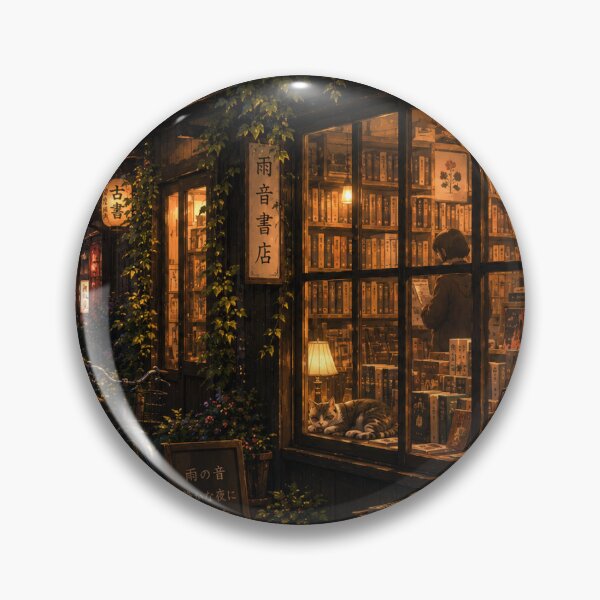 Item preview, Rainy Night Bookstore designed and sold by Clovermere.