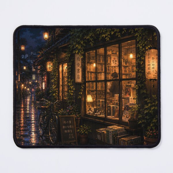 Item preview, Rainy Night Bookstore designed and sold by Clovermere.