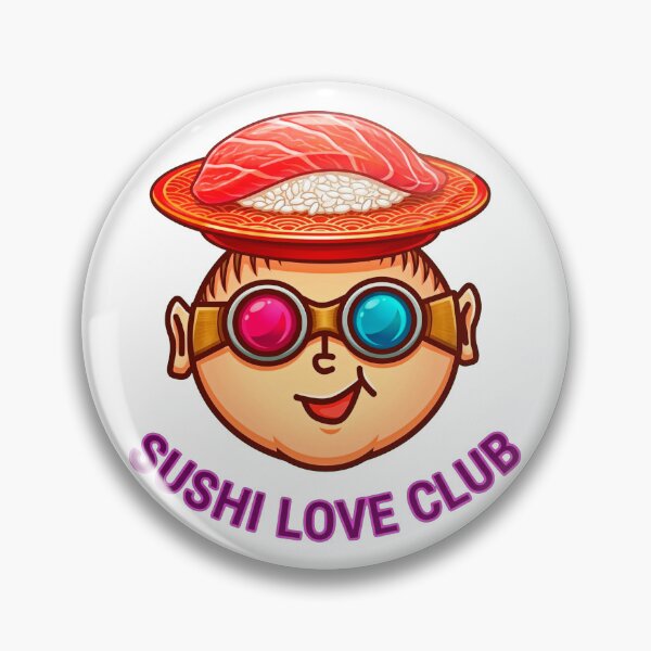 Item preview, Sushi Love Club: Retro 3D Vibes Japanese Foodie Aesthetic designed and sold by Surreal Characters & Cute Pups.