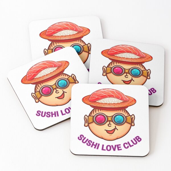 Item preview, Sushi Love Club: Retro 3D Vibes Japanese Foodie Aesthetic designed and sold by Surreal Characters & Cute Pups.