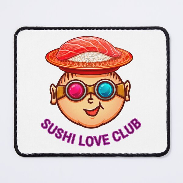 Item preview, Sushi Love Club: Retro 3D Vibes Japanese Foodie Aesthetic designed and sold by Surreal Characters & Cute Pups.