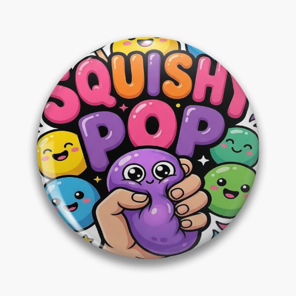 Item preview, Squishy Pop – Pop It, Squeeze It, Love It! Cute Kawaii Fidget Toy Sticker designed and sold by Bhaskar Digital Art.