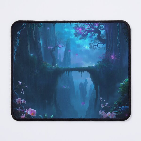 Item preview, Sapphire Canopy Fantasy Sci-Fi Landscape designed and sold by Luminous Wilds.
