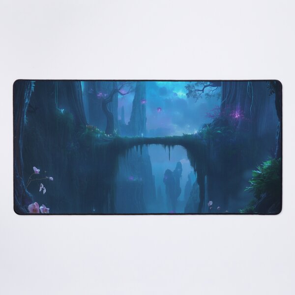 Item preview, Sapphire Canopy Fantasy Sci-Fi Landscape designed and sold by Luminous Wilds.