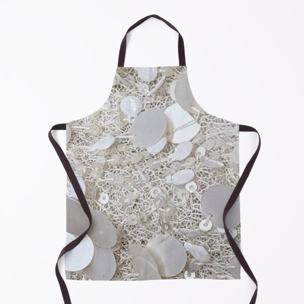 Item preview, Luxury White Sequins and Pearl Glitz Texture Pattern designed and sold by LYAN-STORE.