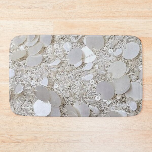 Item preview, Luxury White Sequins and Pearl Glitz Texture Pattern designed and sold by LYAN-STORE.