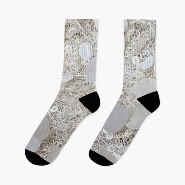 Item preview, Luxury White Sequins and Pearl Glitz Texture Pattern designed and sold by LYAN-STORE.