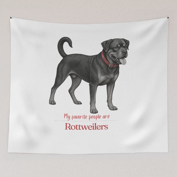 Item preview, My Favorite People Are Rottweilers | Rottweiler Mom Dad Gift | Rottweiler Christmas Gift | Birthday Gift | Rottie Loyal Dog Shirt Mug designed and sold by The Frog.