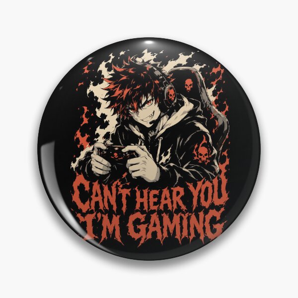 Item preview, Can't Hear You I'm Gaming Anime Boy designed and sold by BrownHorse90s.