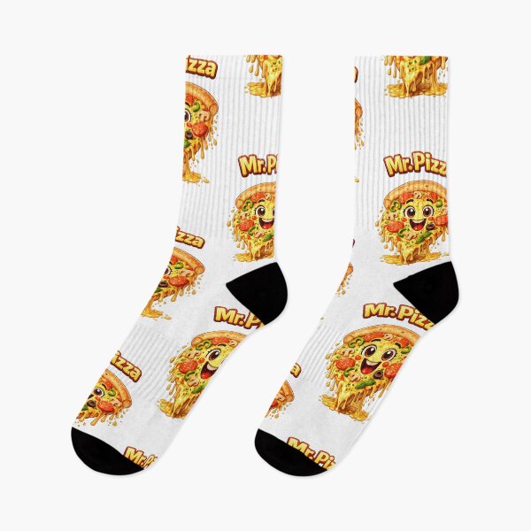 Item preview, Smiling Cheesy Pizza Slice Character with Toppings  designed and sold by Les-Ink-Studio.