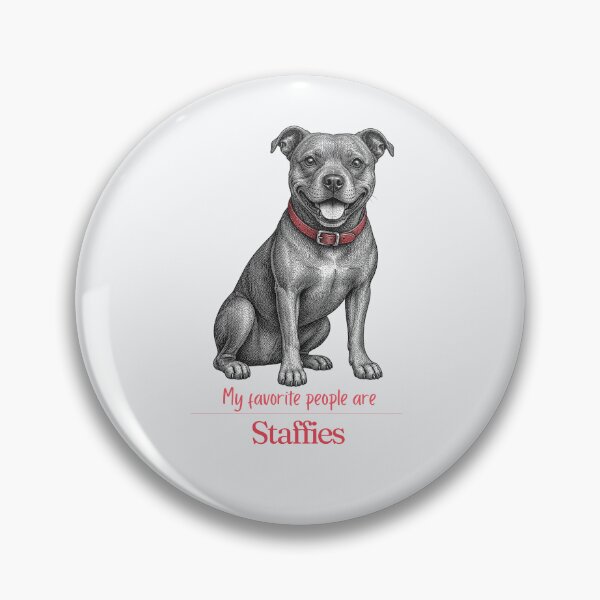 Item preview, My Favorite People Are Staffies | Staffy Mom Dad Gift | Staffy Christmas Gift | Staffy Birthday Gift | Staffordshire Bull Terrier Shirt designed and sold by The Frog.