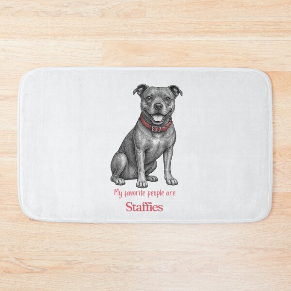 Item preview, My Favorite People Are Staffies | Staffy Mom Dad Gift | Staffy Christmas Gift | Staffy Birthday Gift | Staffordshire Bull Terrier Shirt designed and sold by The Frog.