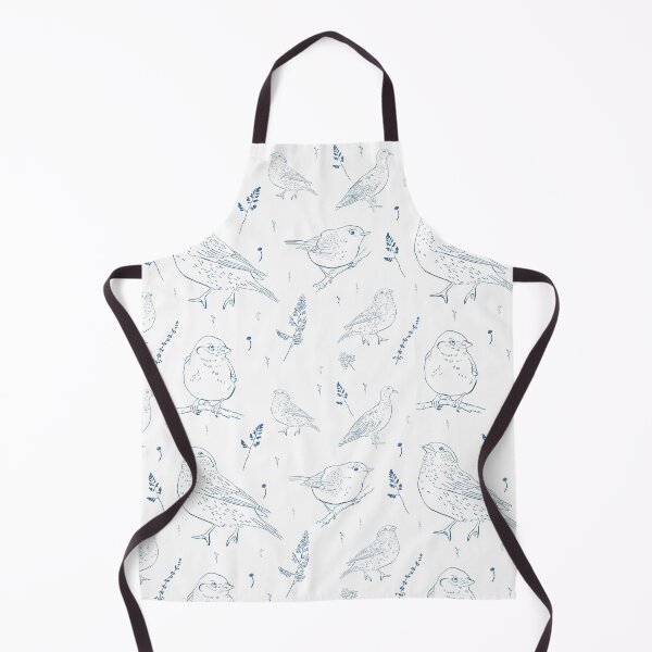 Item preview, Vintage Blue Toile Forest Birds and Botanical Pattern designed and sold by LYAN-STORE.