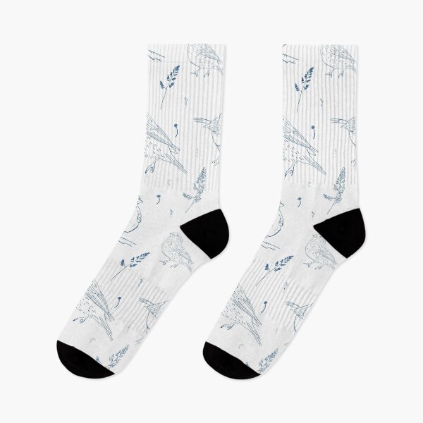 Item preview, Vintage Blue Toile Forest Birds and Botanical Pattern designed and sold by LYAN-STORE.