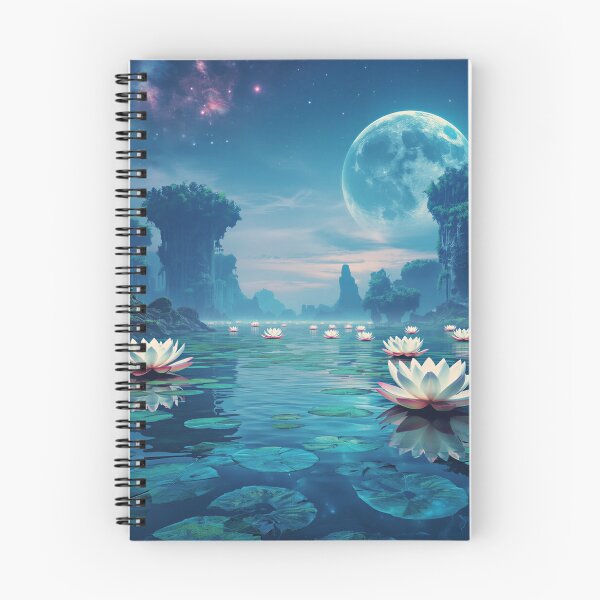 Item preview, Celestial Lotus Sea Fantasy Landscape designed and sold by Luminous Wilds.