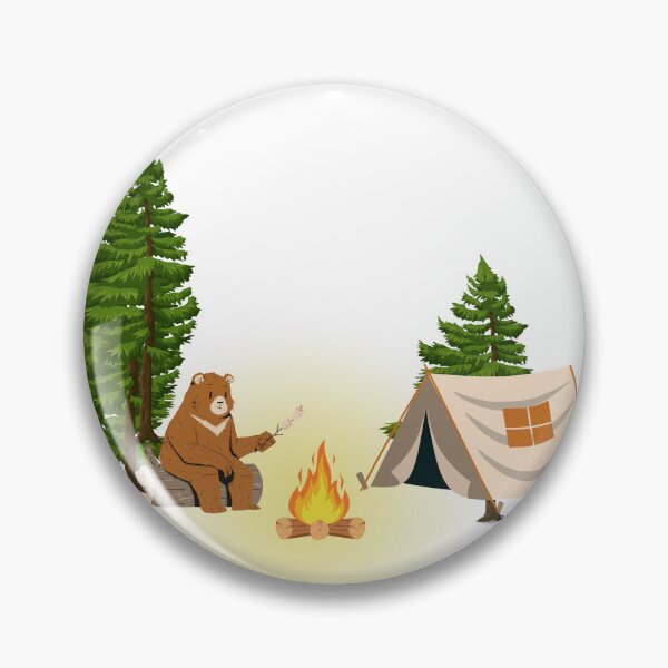 Item preview, Camping Bear Coffee Lover with Dog – Outdoor Adventure Design designed and sold by gluxdesing.
