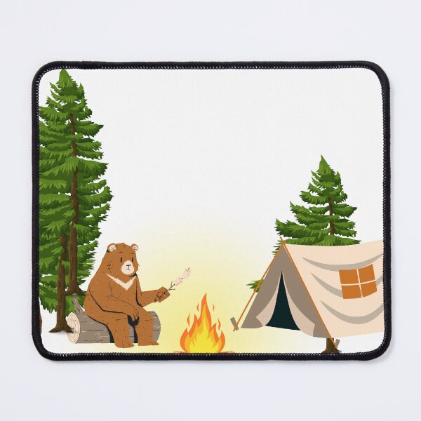 Item preview, Camping Bear Coffee Lover with Dog – Outdoor Adventure Design designed and sold by gluxdesing.