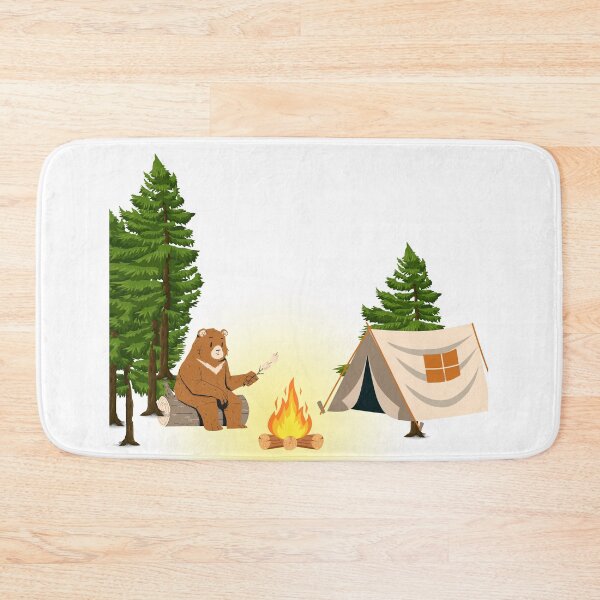 Item preview, Camping Bear Coffee Lover with Dog – Outdoor Adventure Design designed and sold by gluxdesing.