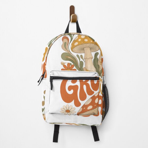 Item preview, Growing at My Own Pace Retro Mushroom Design designed and sold by VibeFusionX.