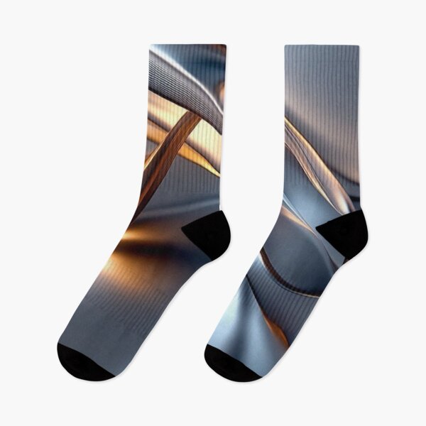 Item preview, Liquid Metal Chrome Waves with Molten Gold Glow designed and sold by LYAN-STORE.