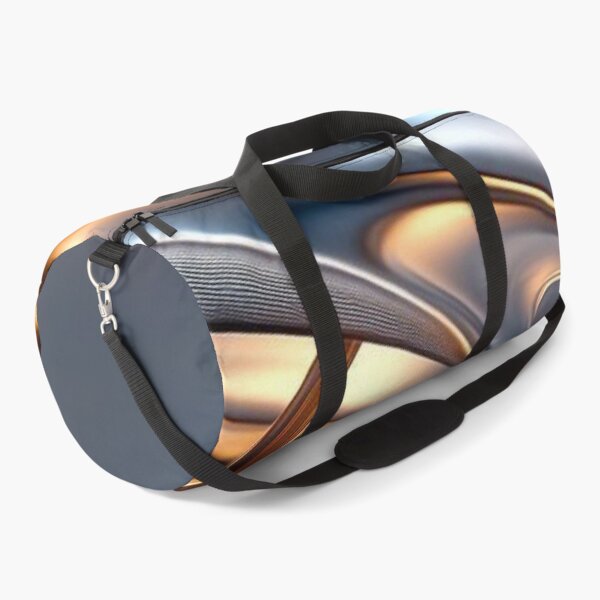 Item preview, Liquid Metal Chrome Waves with Molten Gold Glow designed and sold by LYAN-STORE.
