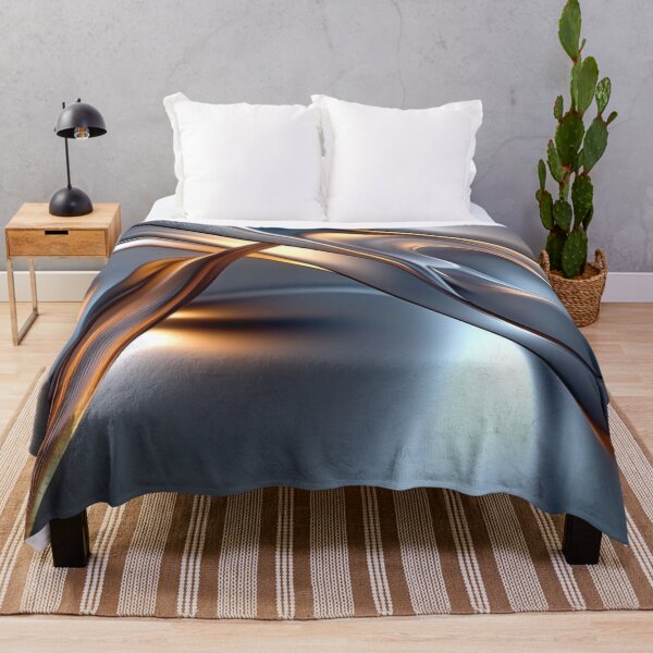 Item preview, Liquid Metal Chrome Waves with Molten Gold Glow designed and sold by LYAN-STORE.