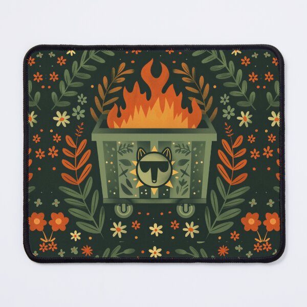 Item preview, Scandinavian Folk Art, Dumpster Fire designed and sold by xiao xuans.