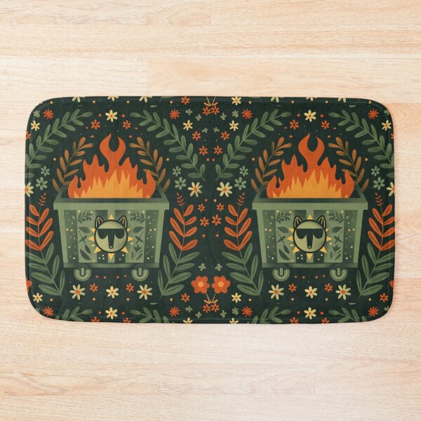 Item preview, Scandinavian Folk Art, Dumpster Fire designed and sold by xiao xuans.