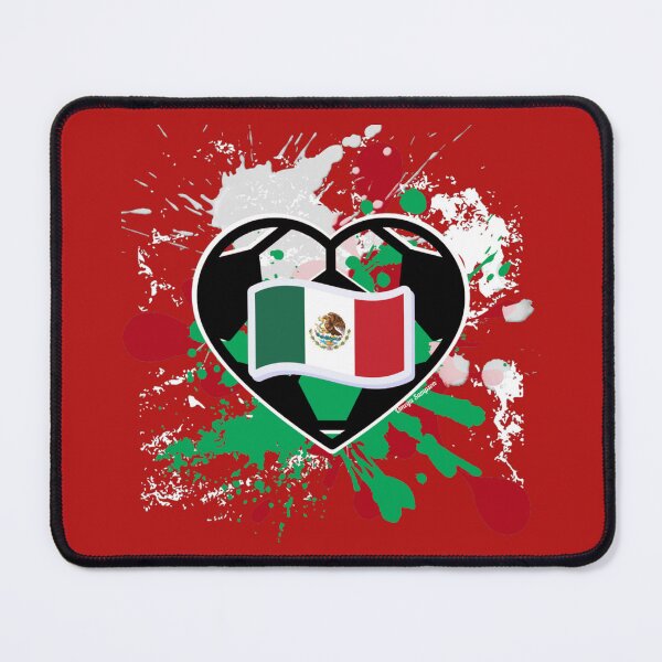 Item preview, Mexican Flag Soccer Heart designed and sold by artbyomega.