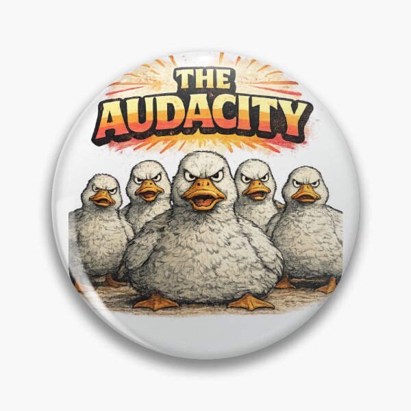 Item preview, The Audacity Funny Angry Duck Gang Sarcastic Humor Gift designed and sold by irfanshikh.