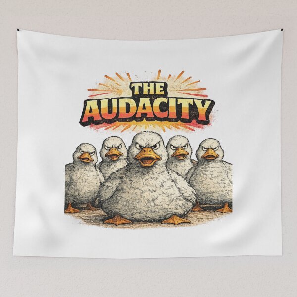 Item preview, The Audacity Funny Angry Duck Gang Sarcastic Humor Gift designed and sold by irfanshikh.