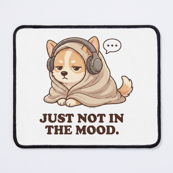 Item preview, Cute Grumpy Corgi Dog Blanket Headphones designed and sold by CrystalMineArts.