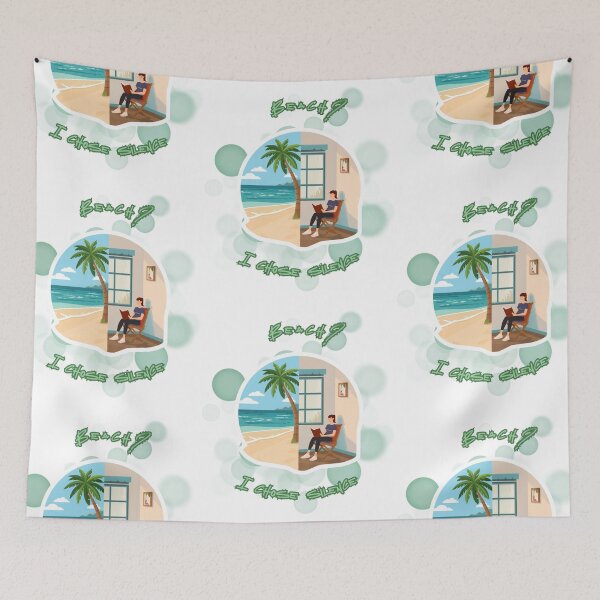 Item preview, Beach I Chose Silence Funny Introvert Summer Meme designed and sold by iamKRUK.