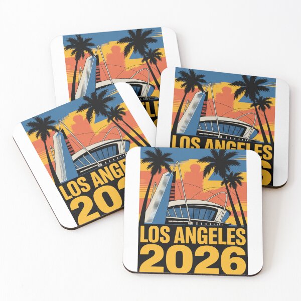 Item preview, Los Angeles 2026 Palm Tree Sunset T-Shirt V1 designed and sold by DarylWelsh2024.