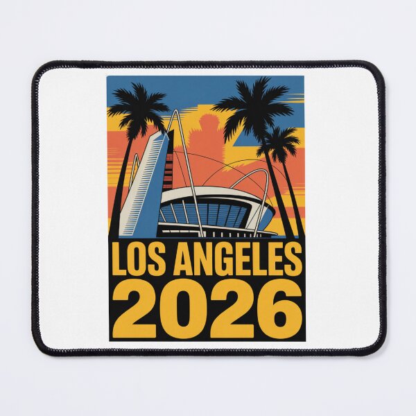 Item preview, Los Angeles 2026 Palm Tree Sunset T-Shirt V1 designed and sold by DarylWelsh2024.