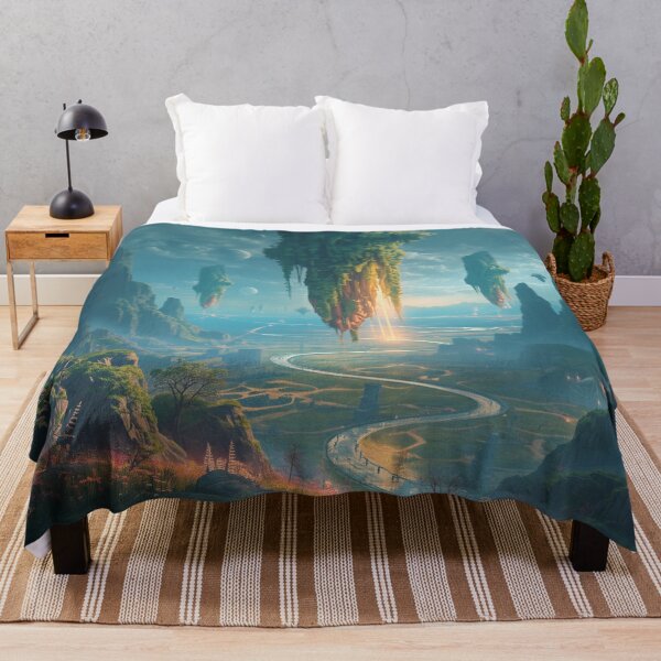 Item preview, Skyroot Sanctuary Fantasy Alien Landscape designed and sold by Luminous Wilds.