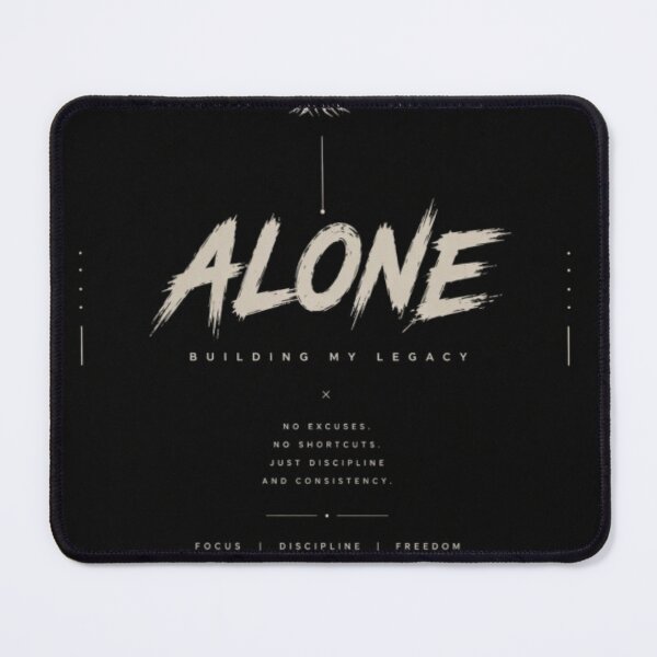 Item preview, ALONE Under the Moonlight – Finding Peace in Silence designed and sold by NovaInfinityStudio.