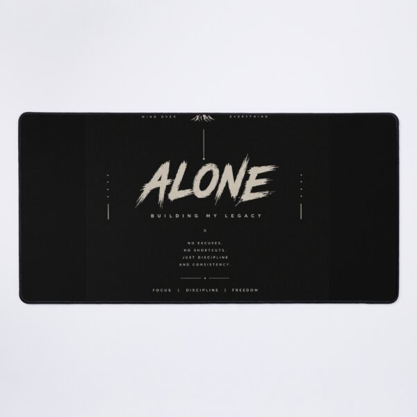 Item preview, ALONE Under the Moonlight – Finding Peace in Silence designed and sold by NovaInfinityStudio.