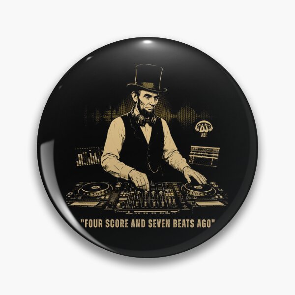 Item preview, Vintage DJ Statesman Illustration Retro Music Humor Artwork designed and sold by MotivaChic.