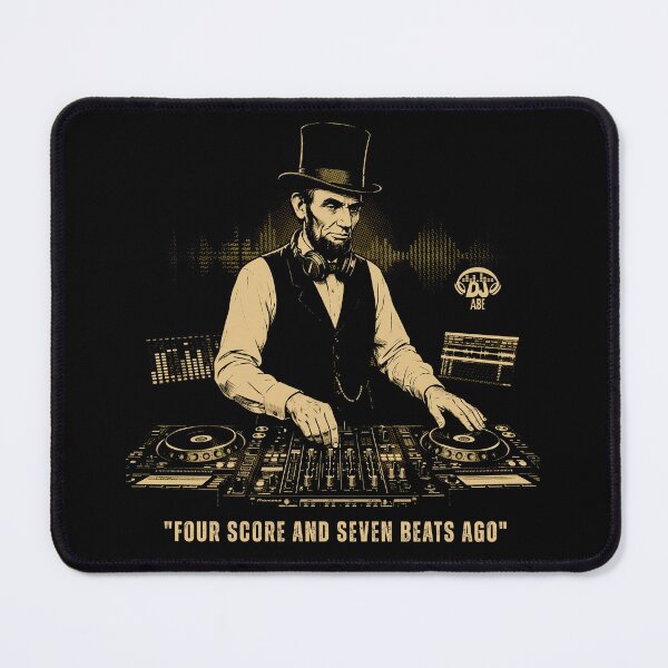 Item preview, Vintage DJ Statesman Illustration Retro Music Humor Artwork designed and sold by MotivaChic.