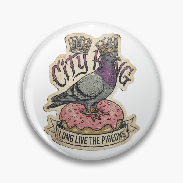 Item preview, Long Live the Pigeons - Funny Vintage Sticker Art designed and sold by Mr. Pawsome.